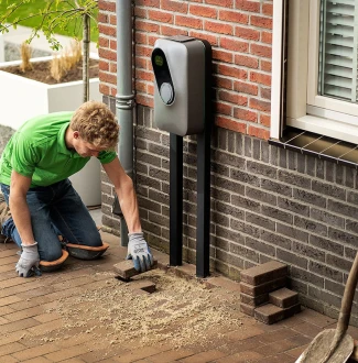 laadpaal installeren graafwerk lanova